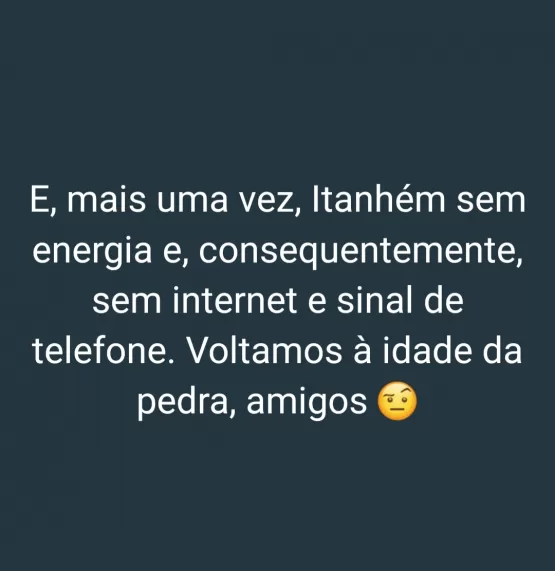 Comunidade de Itanhém está revoltada com constantes quedas de energia elétrica 