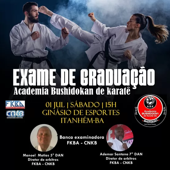 Academia Bushidokan de Karatê em Itanhém vai realizar 1° exame de graduação