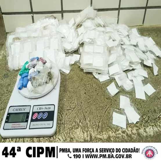 Policiais militares da 44ª CIPM apreendem quase 1kg de entorpecente no distrito de Batinga