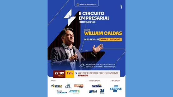 Vem aí o II Circuito Empresarial Extremo Sul, em Itanhém. Faça sua inscrição e participe