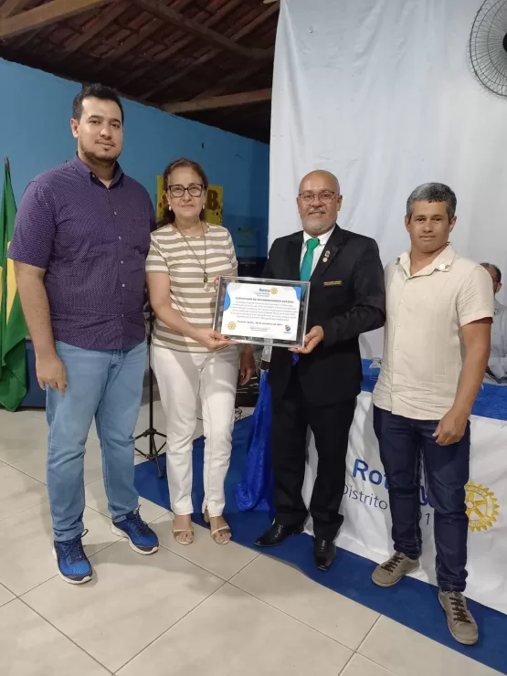 Rotary Club de Itanhém recebe visita do Governador Distrital Edilúcio Fernandes