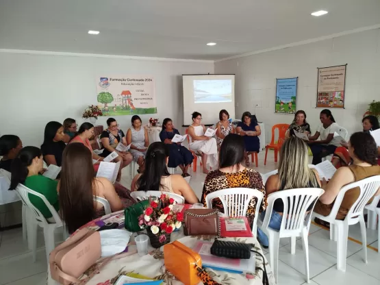 CMEI Realiza Formação Continuada para Professoras com Ênfase em Leitura, Escrita, Música e Psicomotricidade