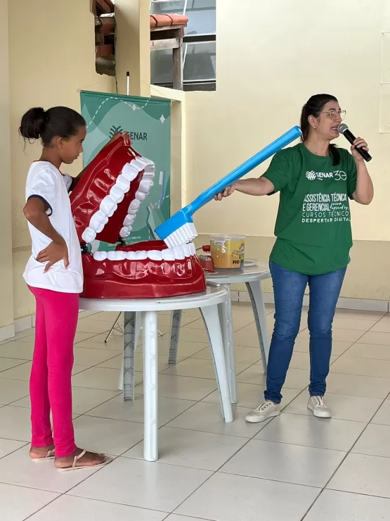 Programa de Saúde Bucal do Senar atende 120 alunos no distrito de Batida