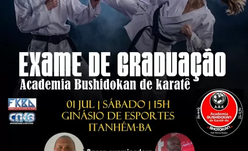 Academia Bushidokan de Karatê em Itanhém vai realizar 1° exame de graduação