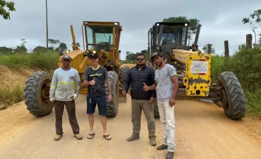 Cumprindo planejamento Prefeitura de Itanhém inicia patrolamento da estrada de Ibirajá