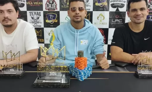 Itanheense "Rafitty" é campeão do Circuito Master 70k de Poker em Porto Seguro 