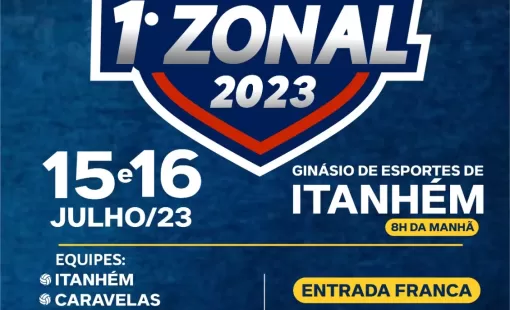 Itanhém vai sediar o 1º Zonal 2023 da Liga Dr. Voleibol do Extremo Sul