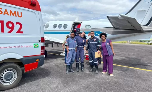 Paciente  de Itanhém com intoxicação exógena de cianeto  é transferido de UTI aérea se encontra hemodinamicamente estável.