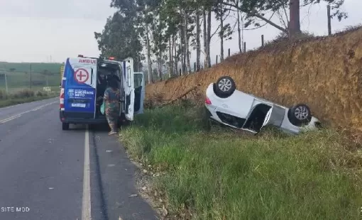 Queda de árvore provoca acidente na BA-290, próximo a Medeiros Neto; carro é licenciado em Itanhém